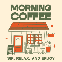 Rustic Morning Cafe T-shirt Preview