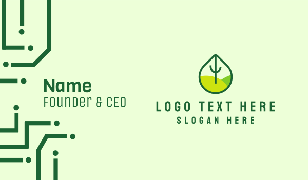 Green Eco Park Business Card Design Image Preview