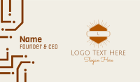 Sunshine Hexagon Lettermark Business Card Image Preview