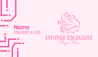 Pink Feminine Hairdresser Business Card Design