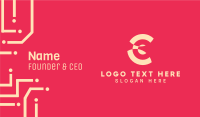 Artistic Letter C Business Card Image Preview