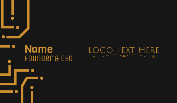 Simple Ornamental Wordmark Business Card Design Image Preview
