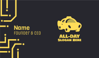 Yellow Taxi Cab Business Card Image Preview