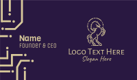 Stallion Equestrian Emblem  Business Card Image Preview