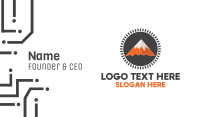 Orange Tail Peak Business Card Image Preview