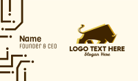 Brown Wild Rhino  Business Card Image Preview