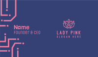 Pink Lotus Flower Business Card Image Preview