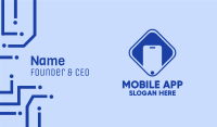 Blue Mobile Phone Telecom Business Card Image Preview