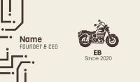 Brown Motorbike Business Card Image Preview