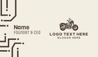 Brown Motorbike Business Card Preview