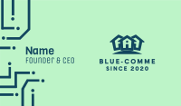 Blue House Neighborhood Business Card Image Preview