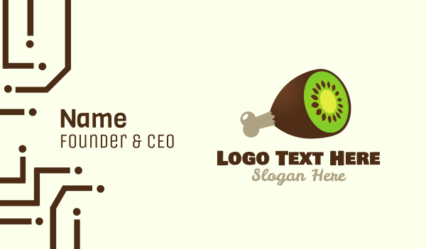 Kiwi Ham Business Card Design Image Preview