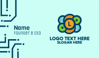 Circles Letteremark Business Card Image Preview