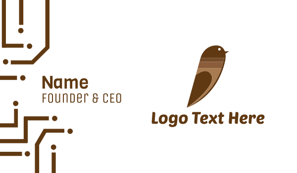 Choco Bird Business Card Design Image Preview