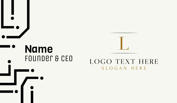 Gold Letter V Business Card Design Image Preview