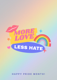 More Love, Less Hate Flyer Image Preview