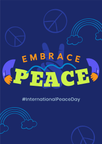 Embrace Peace Day Flyer Design