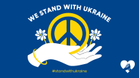 Ukraine Peace Hand Facebook event cover Image Preview