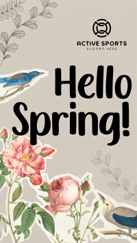 Scrapbook Hello Spring Facebook story Image Preview