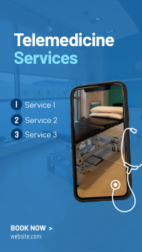 Telemedicine Services Facebook Story Design
