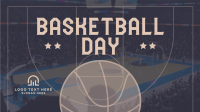 Sporty Basketball Day Animation Design