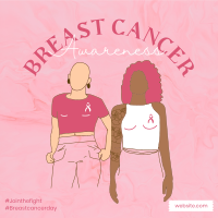 Breast Cancer Survivor Instagram Post Design