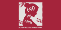 End the Abuse Woman Silhouette Twitter Post Image Preview