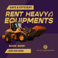 Heavy Equipment Rental Instagram post Image Preview