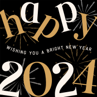 Bright New Year Instagram post Image Preview