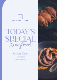 Minimal Seafood Restaurant  Flyer Image Preview
