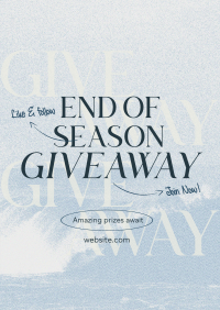 End Season Giveaway Poster Image Preview