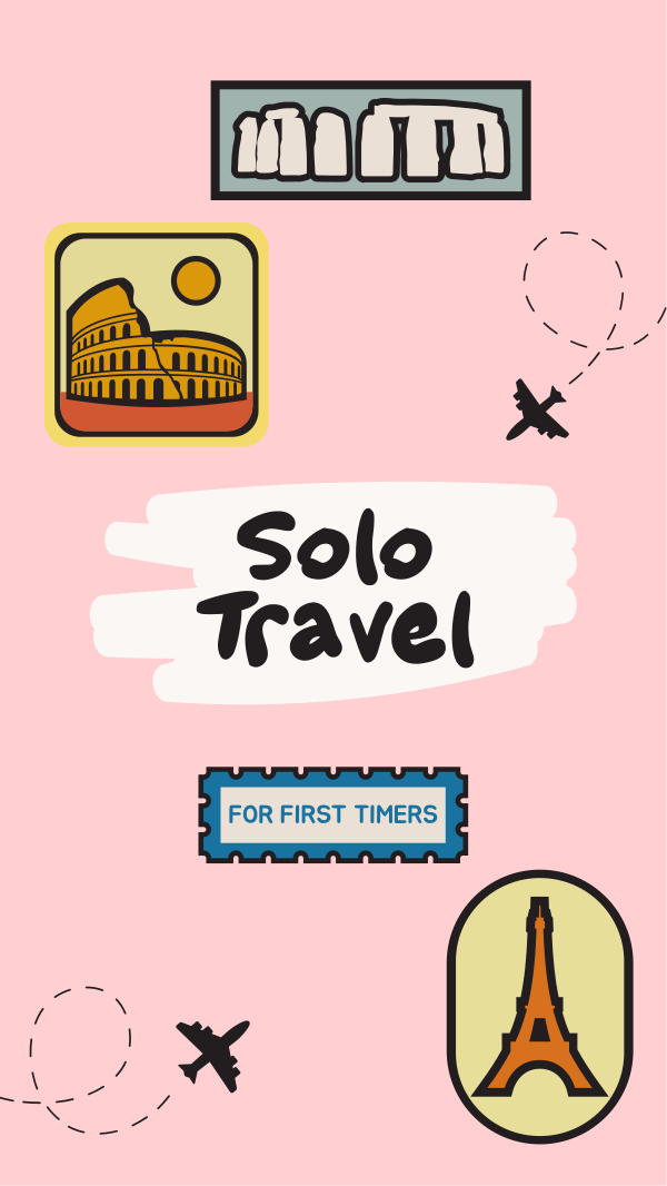 Stickers Solo Traveler Instagram Story Design Image Preview