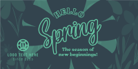 Spring Has Sprung Twitter Post Design