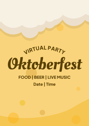 Virtual Oktoberfest Flyer Image Preview