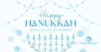 Festive Hanukkah Lights Facebook ad Image Preview