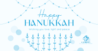 Festive Hanukkah Lights Facebook ad Image Preview