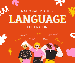 Celebrate Mother Language Day Facebook post Image Preview