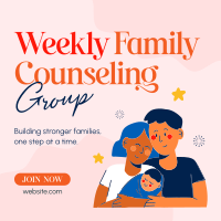 Weekly Family Counseling Instagram Post Design