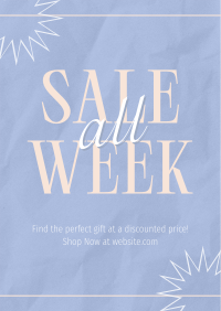 Minimalist Week Discounts Poster Image Preview