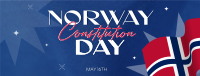 Flag Norway Day Facebook Cover Design