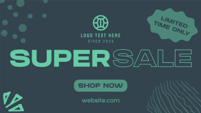 Modern Super Sale Facebook event cover Image Preview