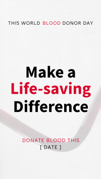 Simple Blood Donor Drive Facebook story Image Preview