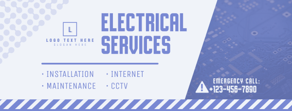 Electrical Services List Facebook Cover Design Image Preview