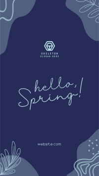 Hey Hello Spring Facebook story Image Preview