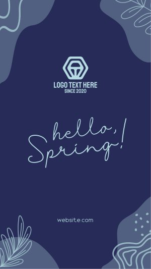 Hey Hello Spring Facebook story Image Preview