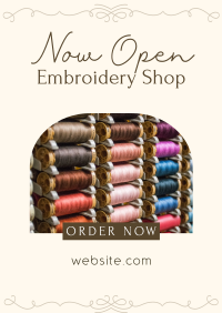 Embroidery Materials Flyer Design