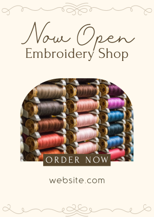 Embroidery Materials Flyer Image Preview