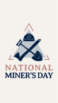 Miner's Day Badge Instagram story Image Preview