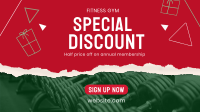 Christmas Fitness Discount Facebook event cover Image Preview