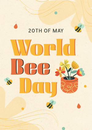 Happy Bee Day Poster Image Preview